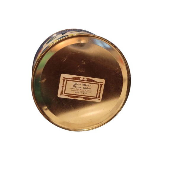 Vintage 1980s Goose Tin With Metal Handle Canister Geese Ducks Cottage - Picture 6 of 8